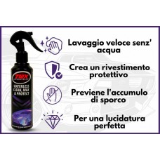 TWX® Auto  3 in 1 Detergente cerante protettivo senz' acqua per esterno auto