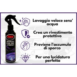 TWX® Auto  3 in 1 Detergente cerante protettivo senz' acqua per esterno auto